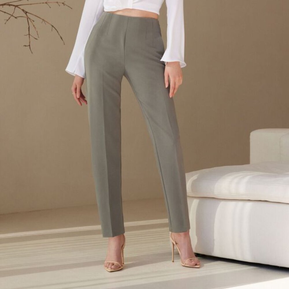 Dynamite Side Zip Slim Pants - Grey